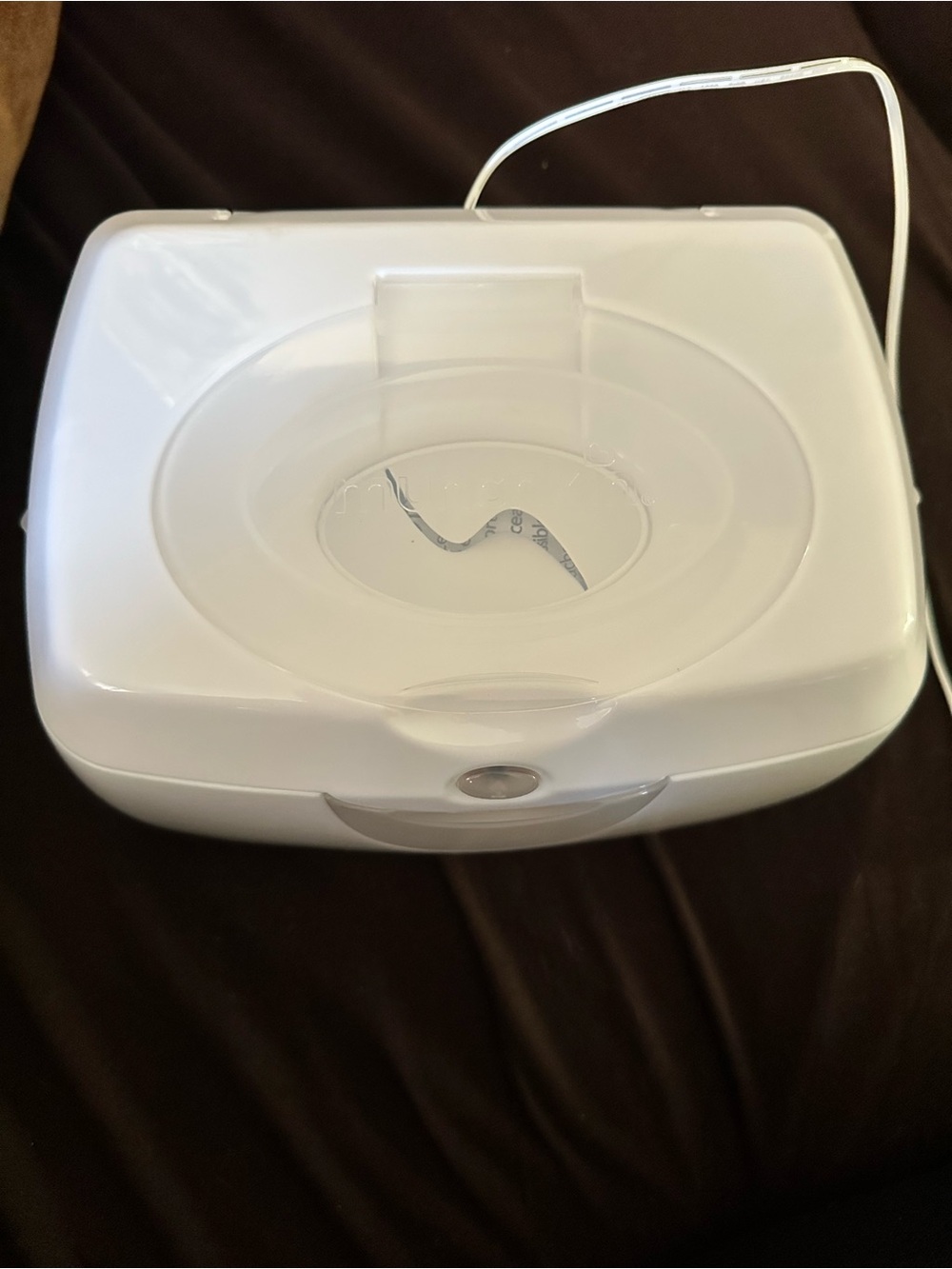 Munchkin White Wipe Warmer with Flip Lid